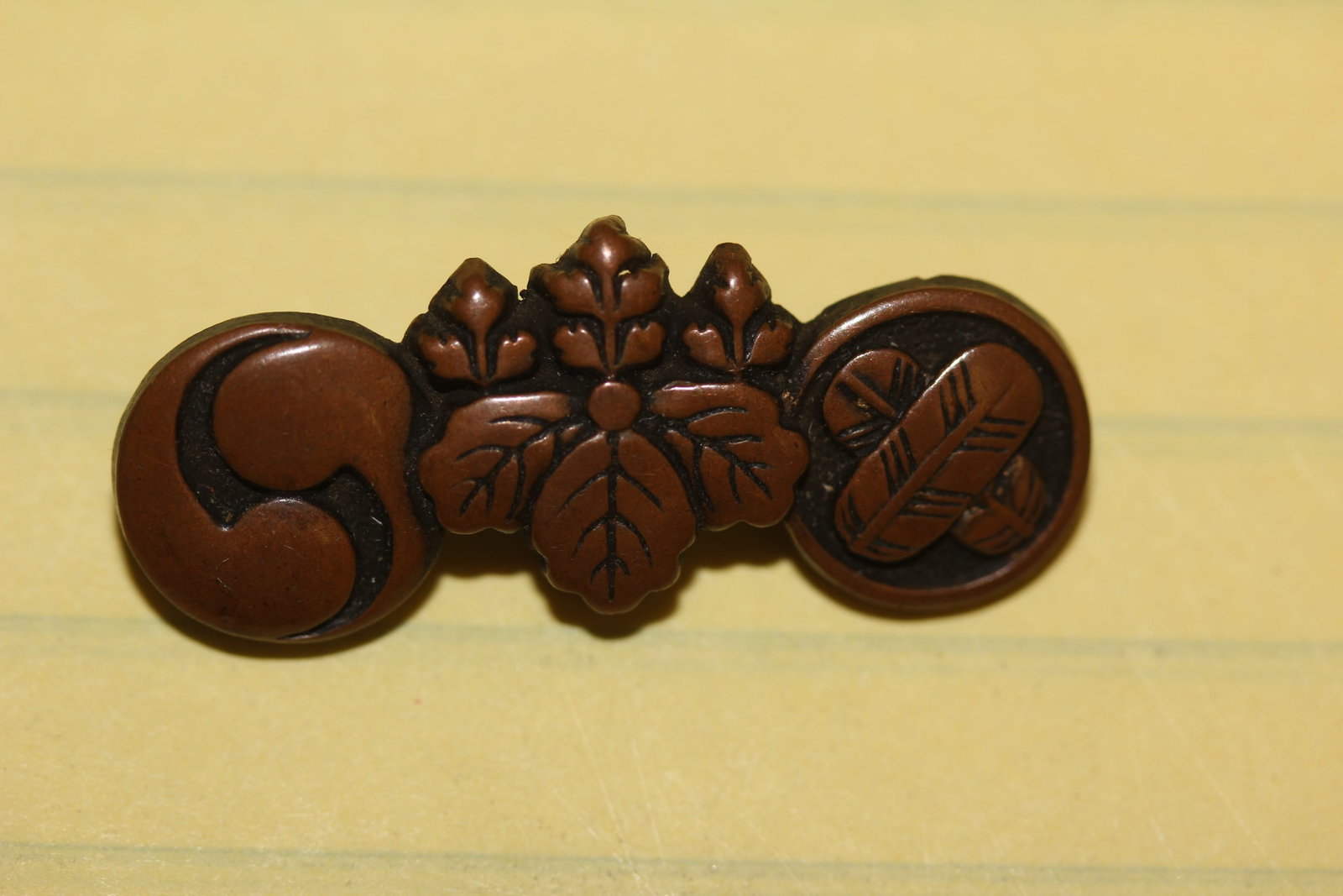 A Japanese Menuki: 19th century - most likely Edo period - mixed metal