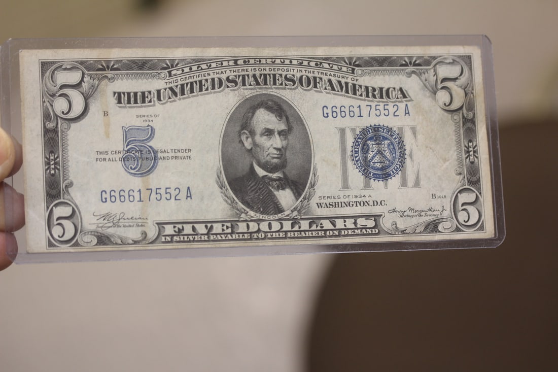 1935 $5.00 Note: as shown