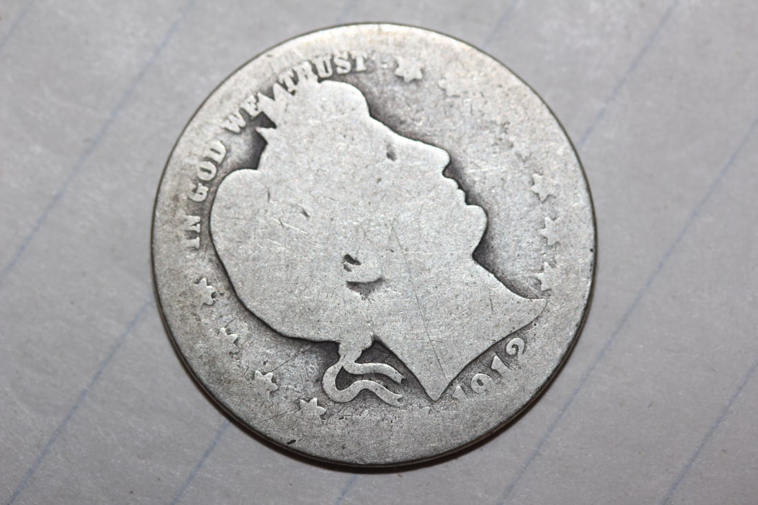 1912 Barber Silver Quarter: as shown