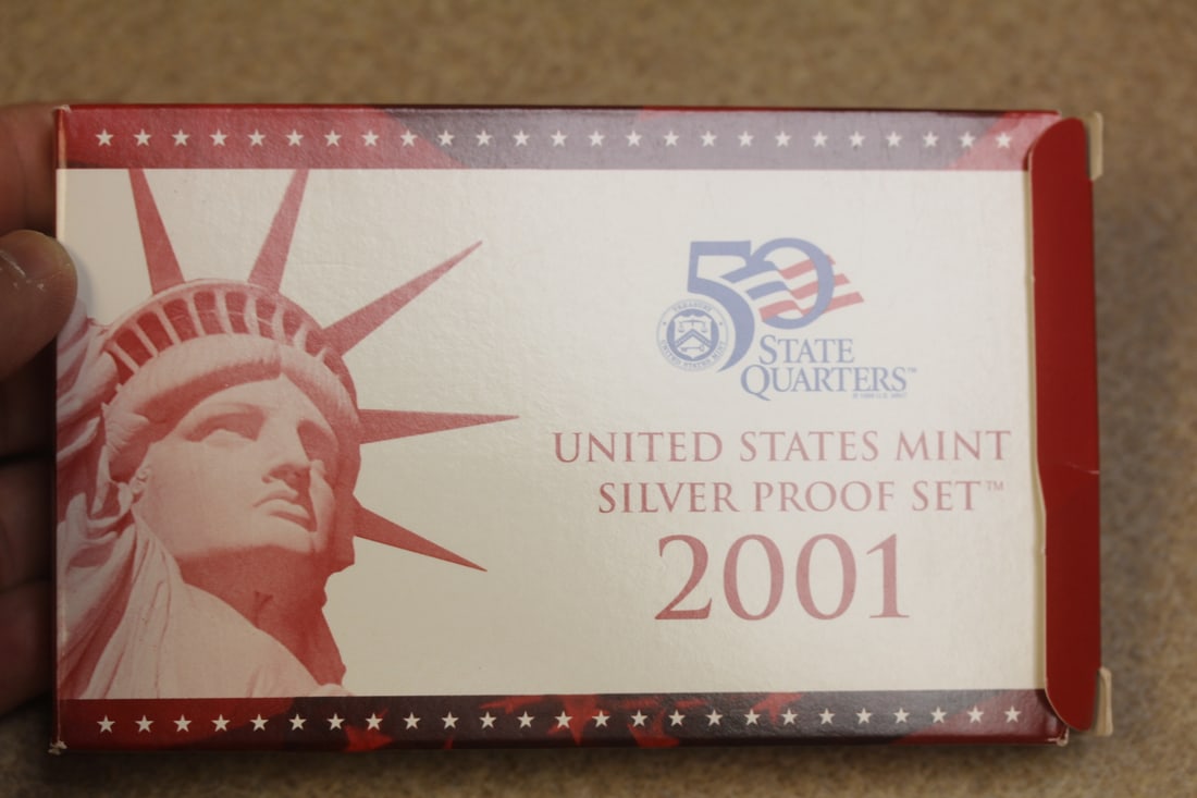2001 US Mint Silver Proof Set: as shown