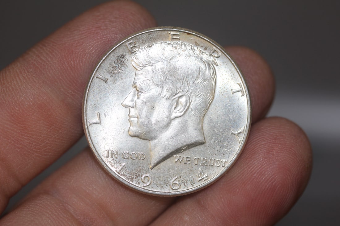 1964 Kennedy Silver Half Dollar: 40% silver