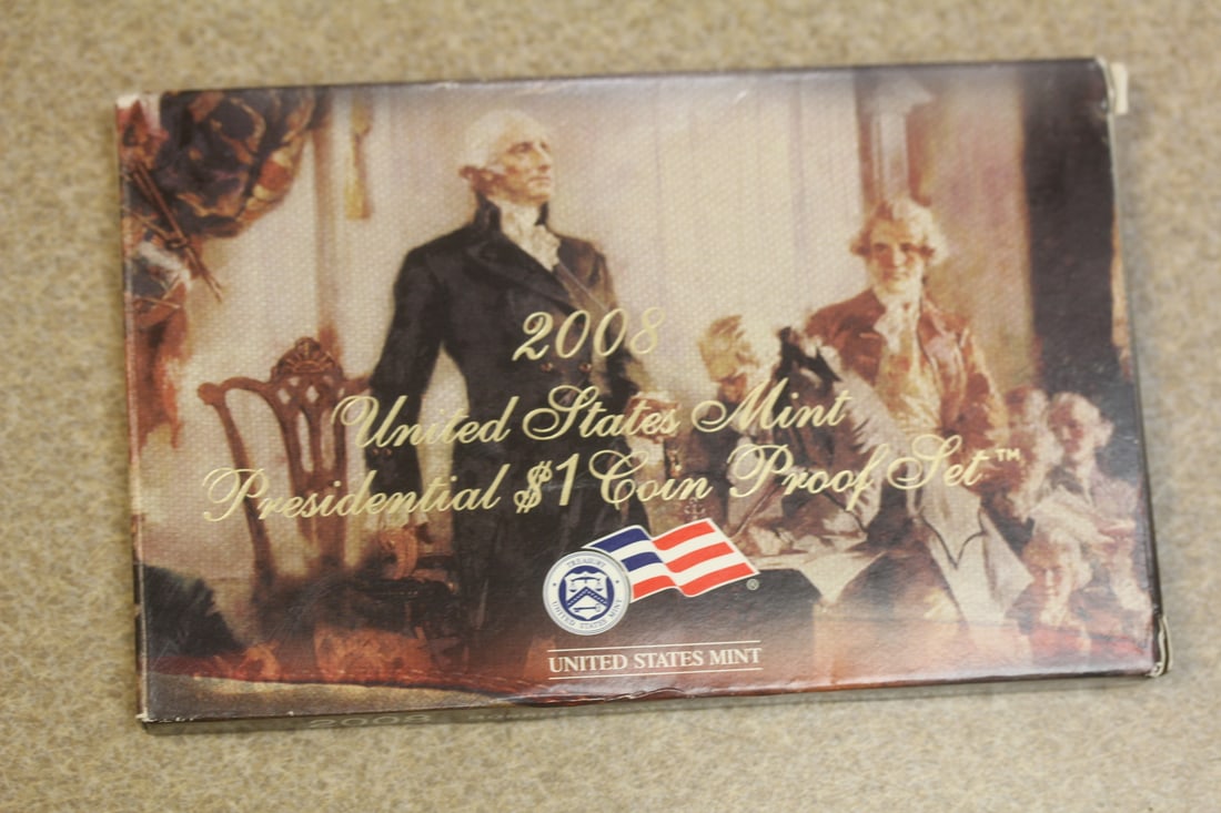 2008 US Mint $1.00 Proof Coin Set: as shown