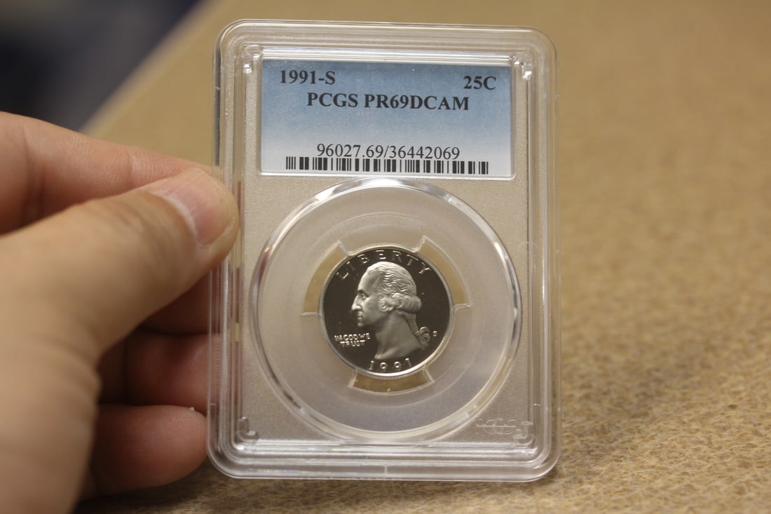 PCGS Graded Quarter: PR69 DCAM - clad