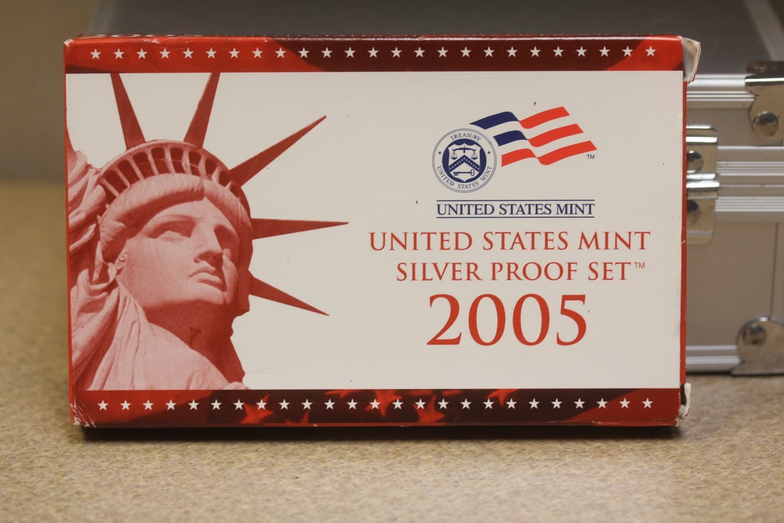 2005 US Mint Silver Proof Set: with COA