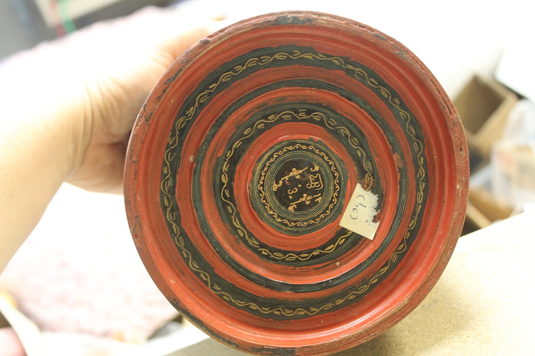 Oriental Antique Lacquer Box - 8
