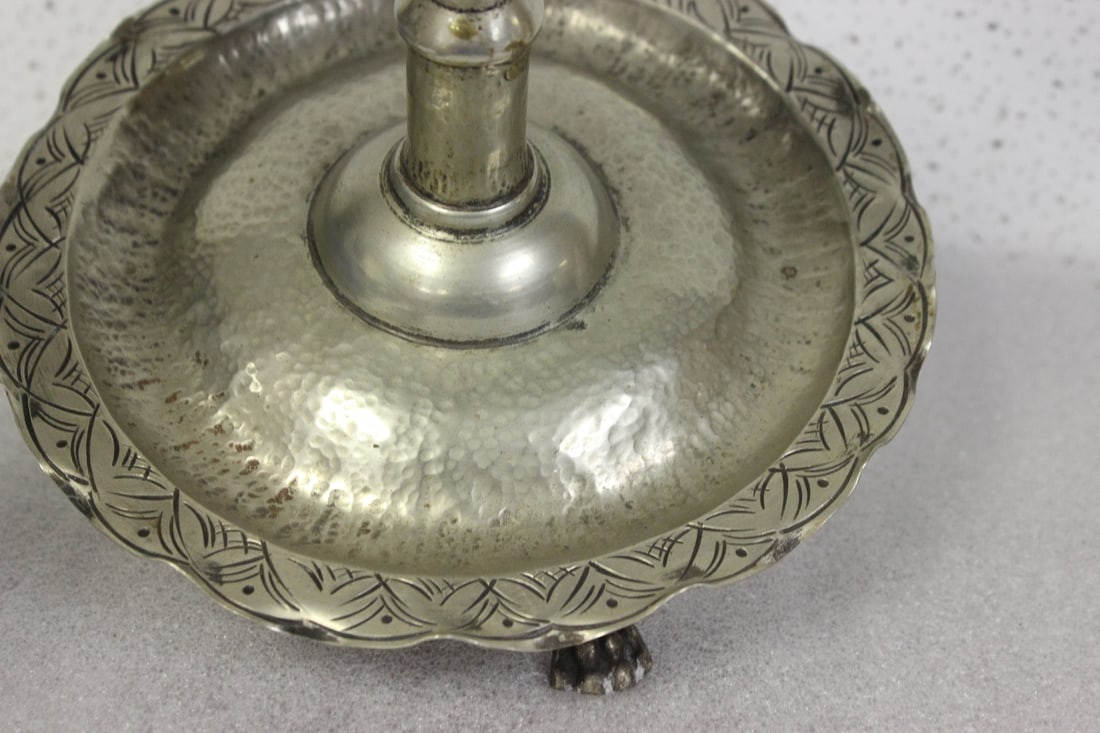 A Hand Hammered Candelabra - 4