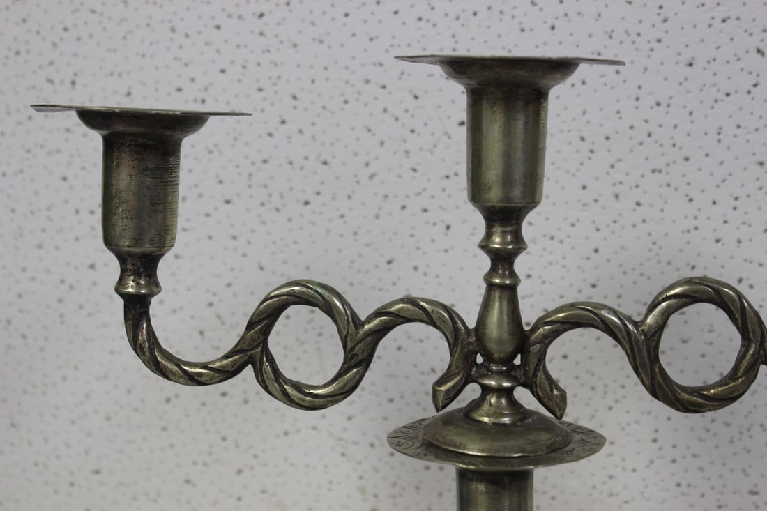 A Hand Hammered Candelabra - 6