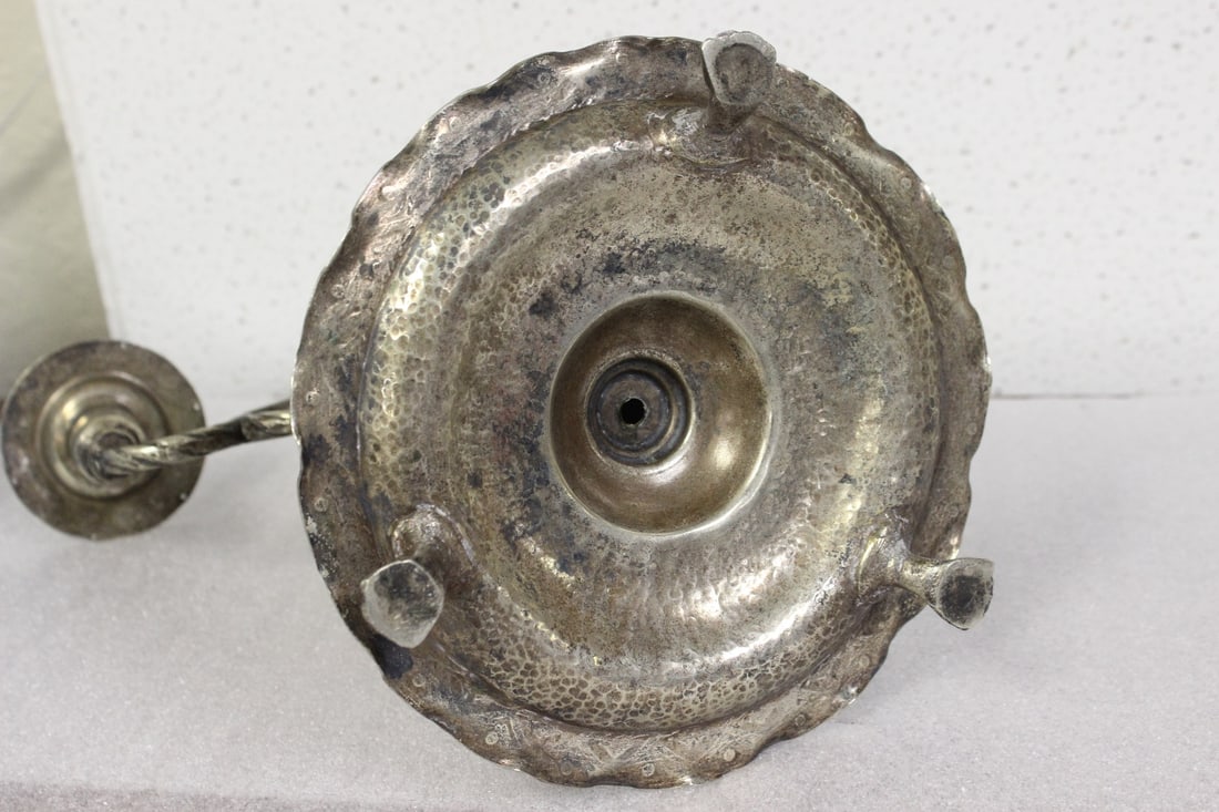 A Hand Hammered Candelabra - 7