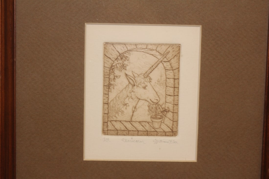 Framed Etching by William F. Fox - 2