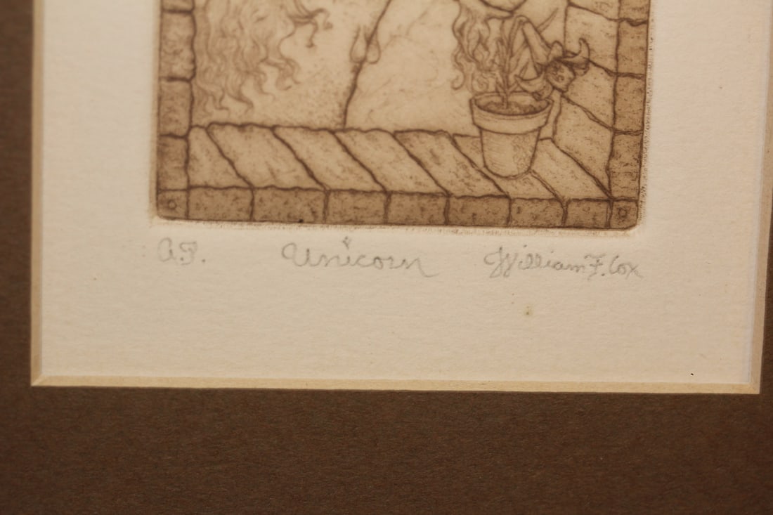 Framed Etching by William F. Fox - 3