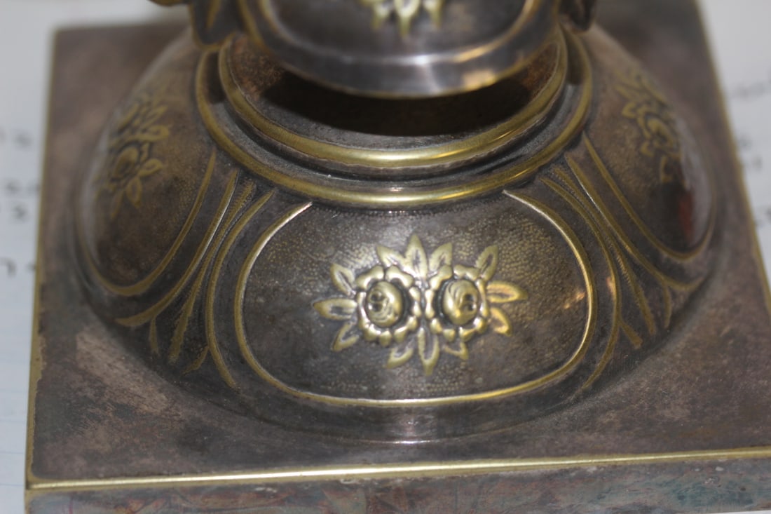 Single Silverplate Candleholder - 2