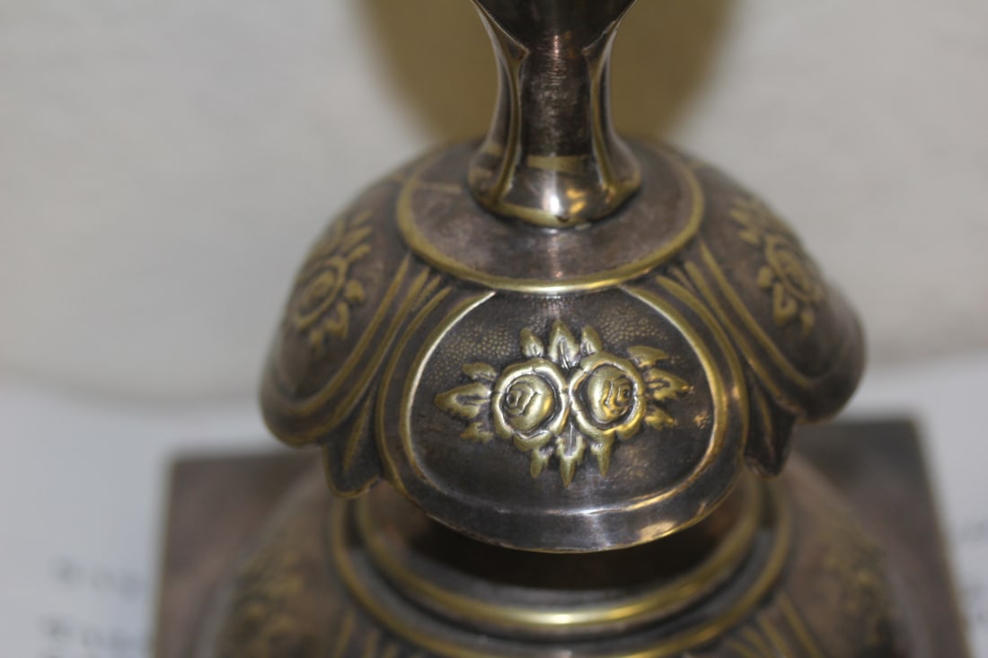 Single Silverplate Candleholder - 3