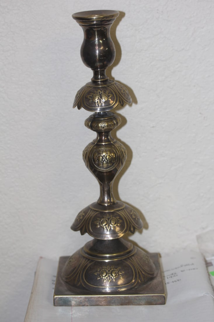 Single Silverplate Candleholder - 5