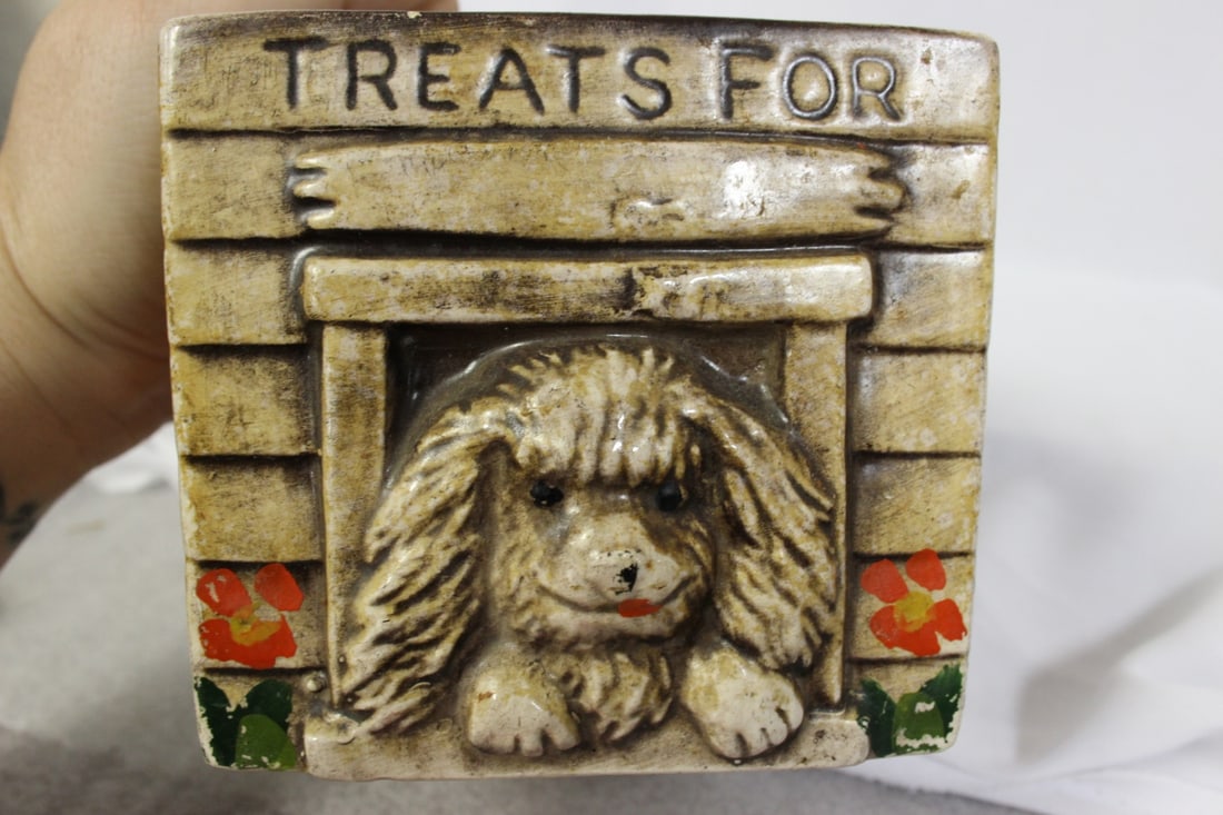 A Ceramic Dog Planter - 7