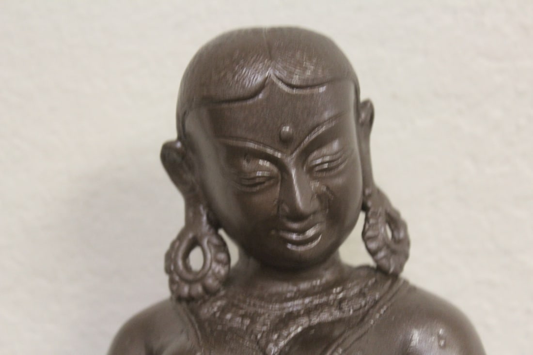 Thai Painted Nude Figurine - 2