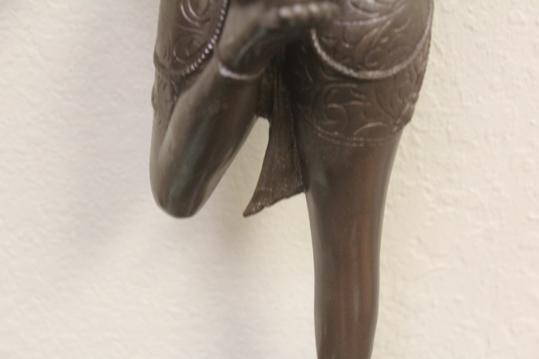 Thai Painted Nude Figurine - 4