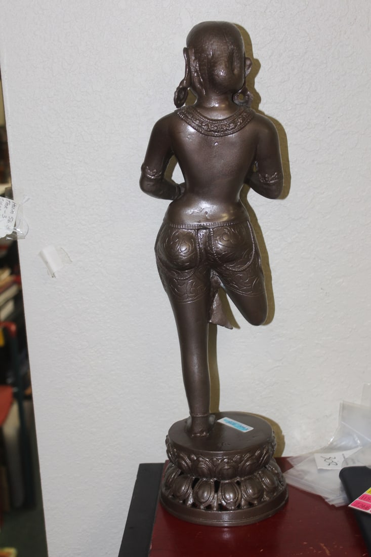 Thai Painted Nude Figurine - 7