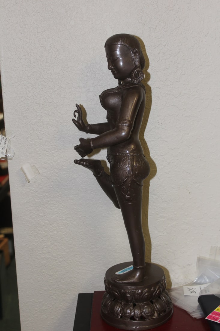 Thai Painted Nude Figurine - 8