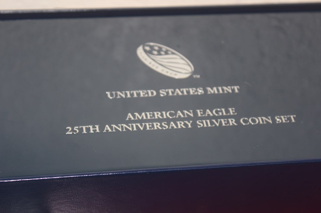 US Mint Silver Coin Set Box - 4