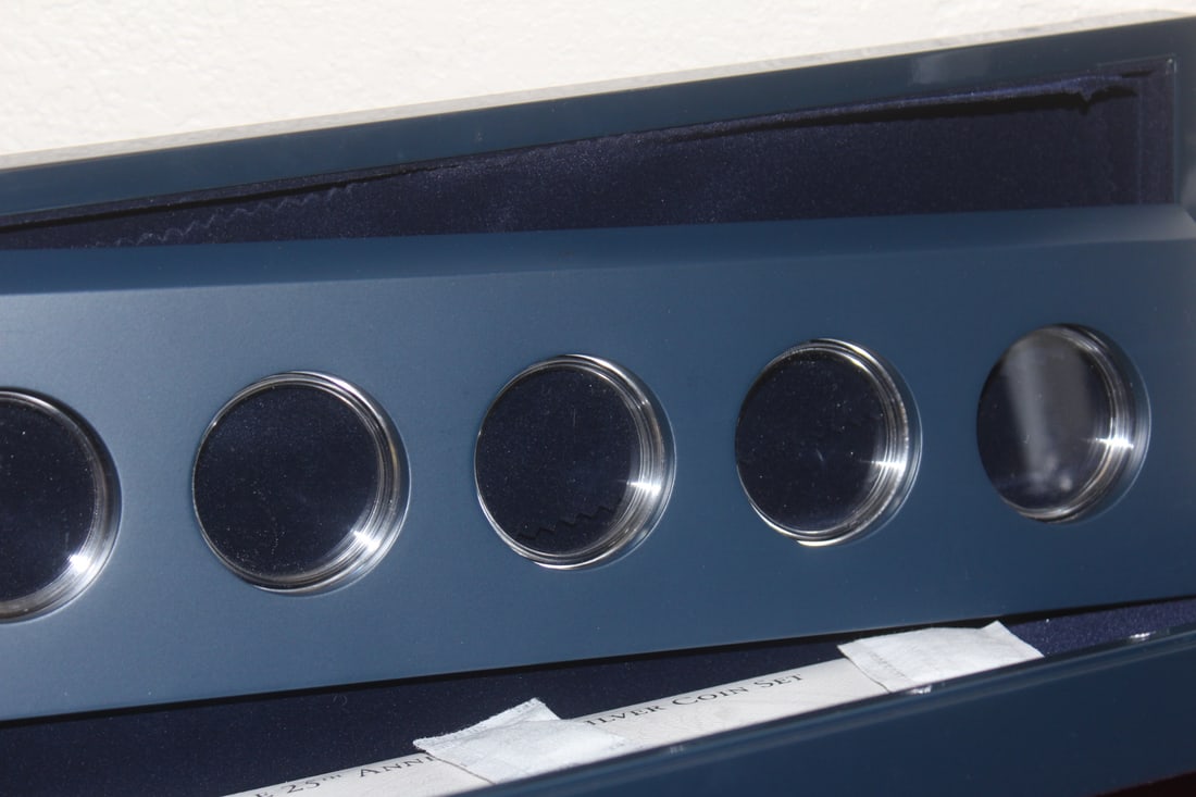 US Mint Silver Coin Set Box - 7