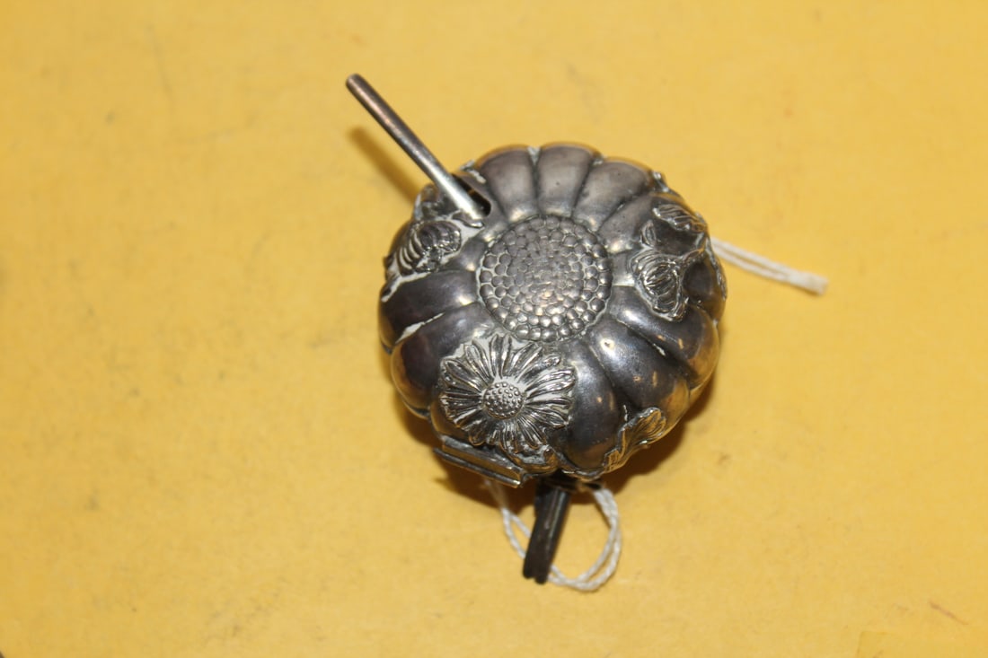 A Sterling Salt Container - 5