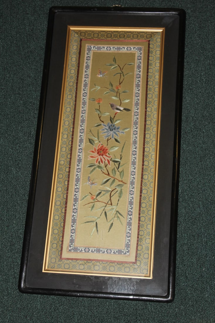 Framed Chinese Silk - 2
