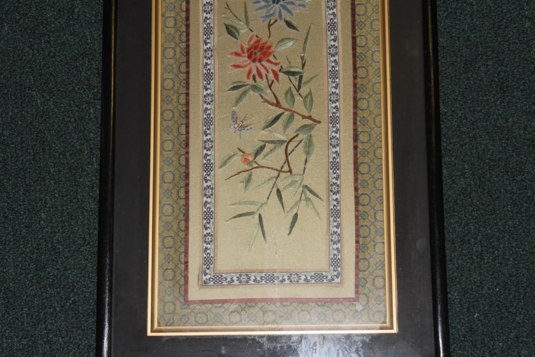 Framed Chinese Silk - 5