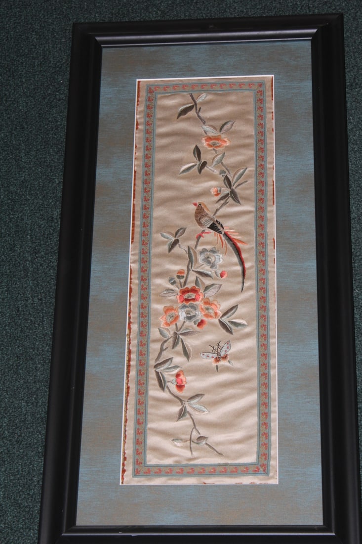 Framed Chinese Silk - 2
