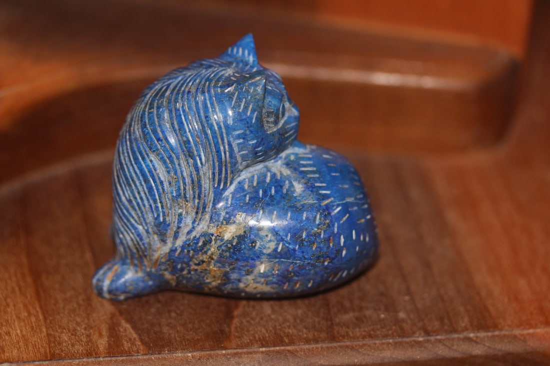 Lapis Lazuli Gemstone Cat - 3