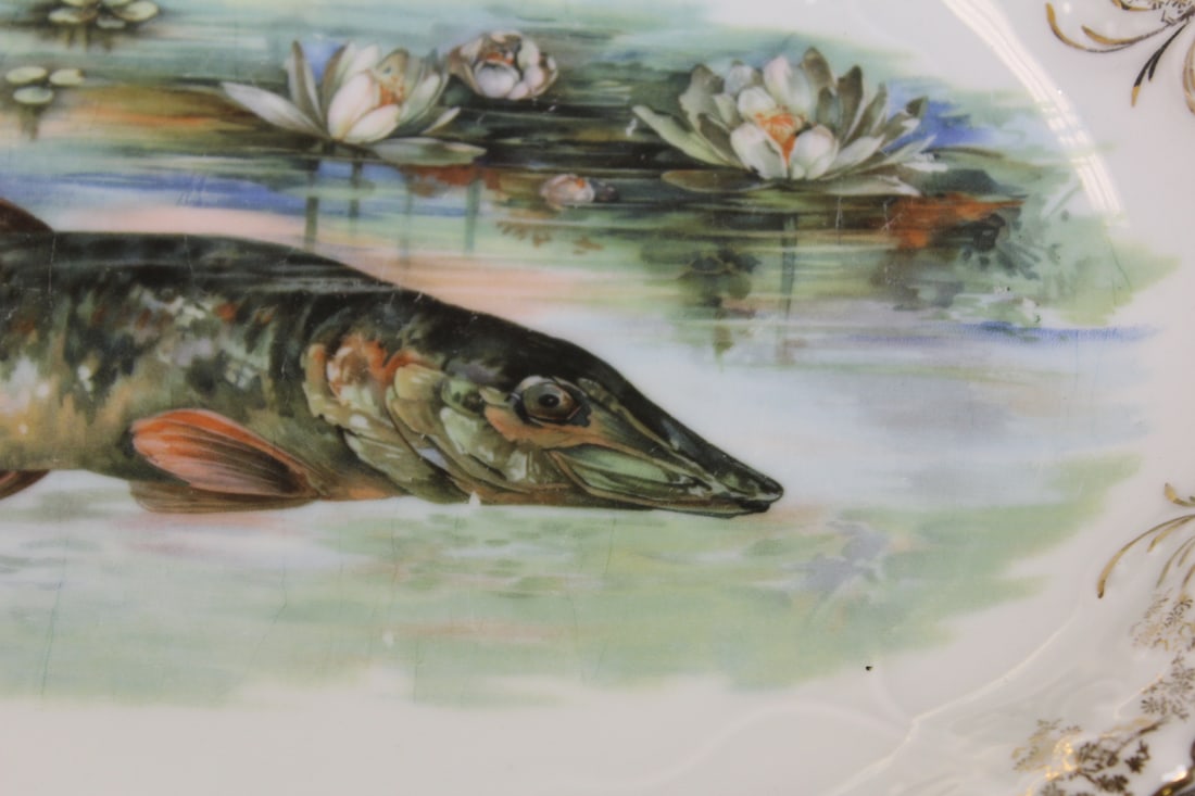 Antique/Vintage Limoges Fish Large Platter - 4