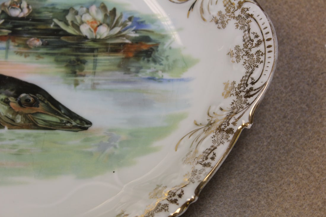 Antique/Vintage Limoges Fish Large Platter - 5