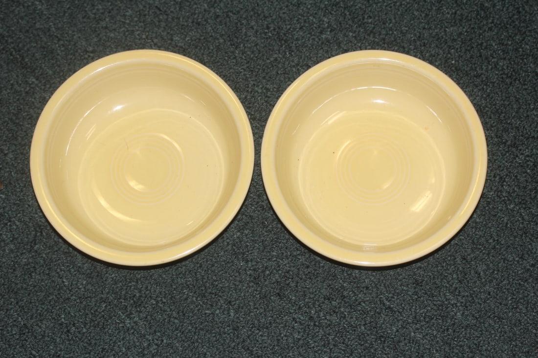 Set of 2 Fiesta Bowls: midcentury - 6 7/8" in diameter each