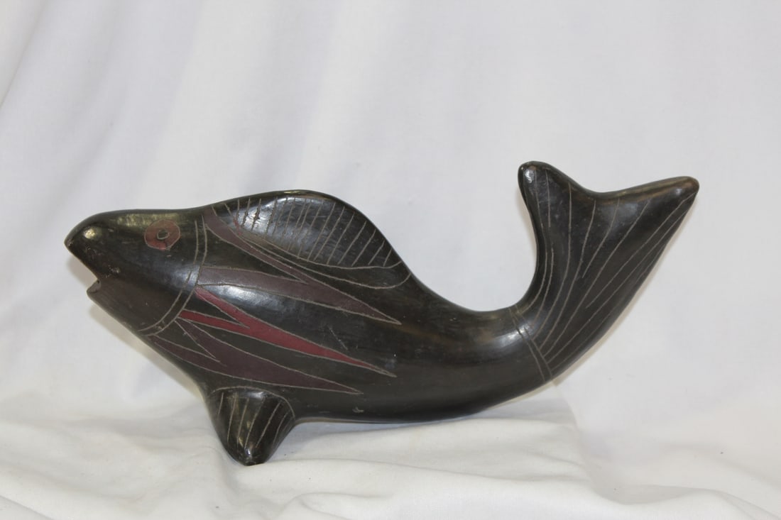 A Ceramic Fish: possibly old - 10" across