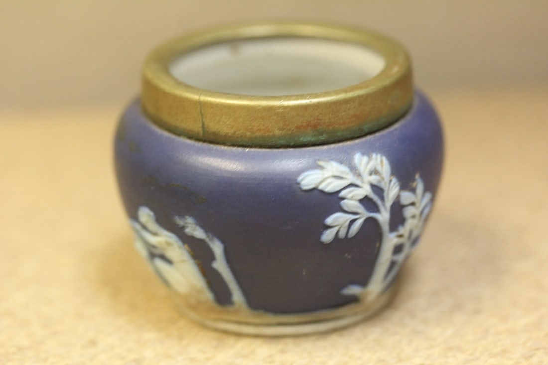 Adams England Jasperware Salt Cellar (1 of 5)