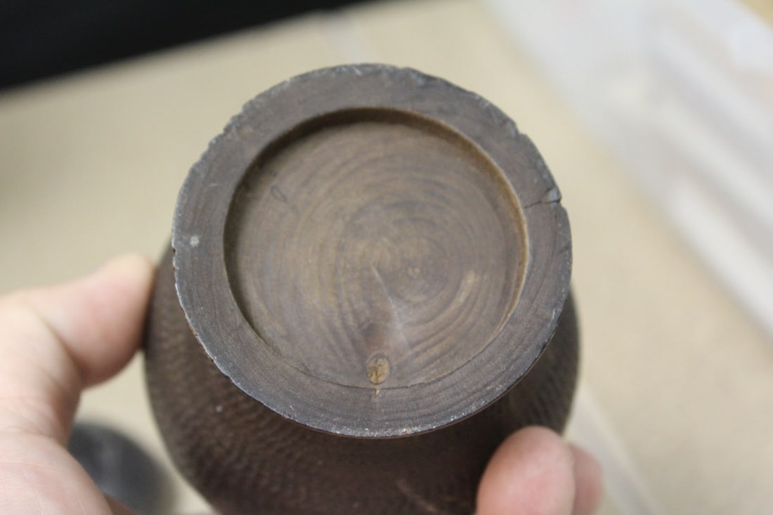 Chinese Wooden Jar - 6