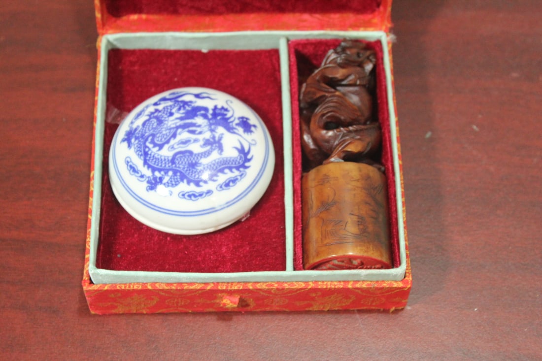 A Paste Seal and Ink: Chinese - seal= 4 3/4" tall