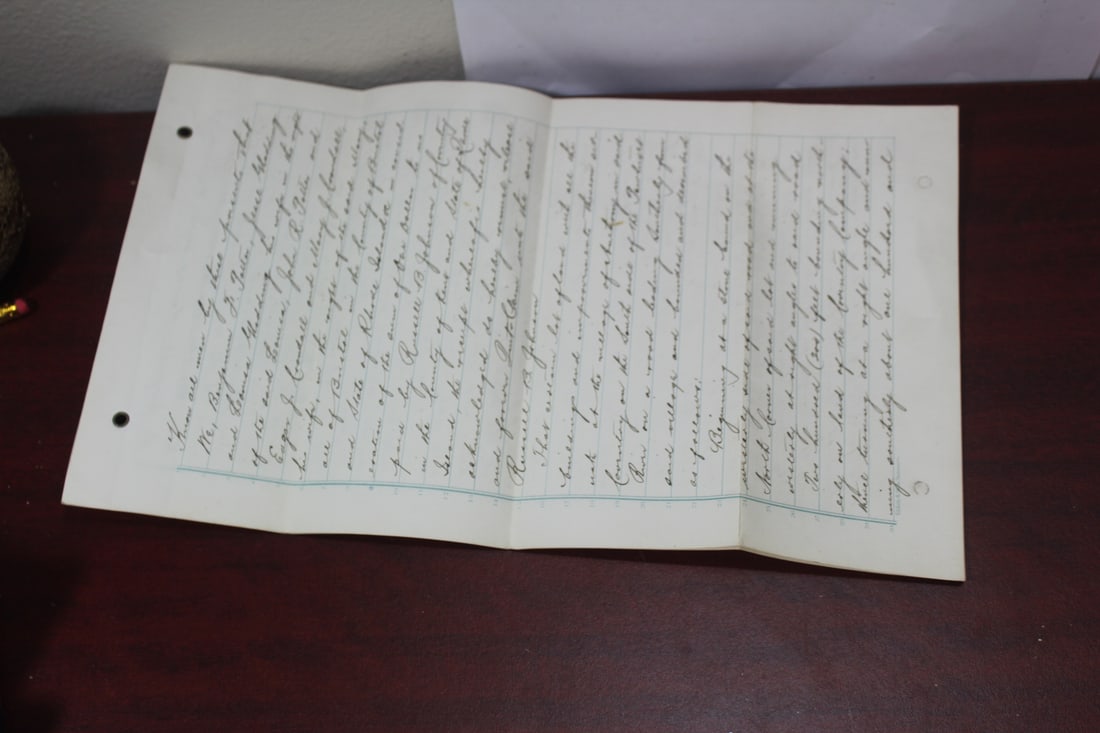 An Antique 1883 Sale of Land? Document (1 of 6)