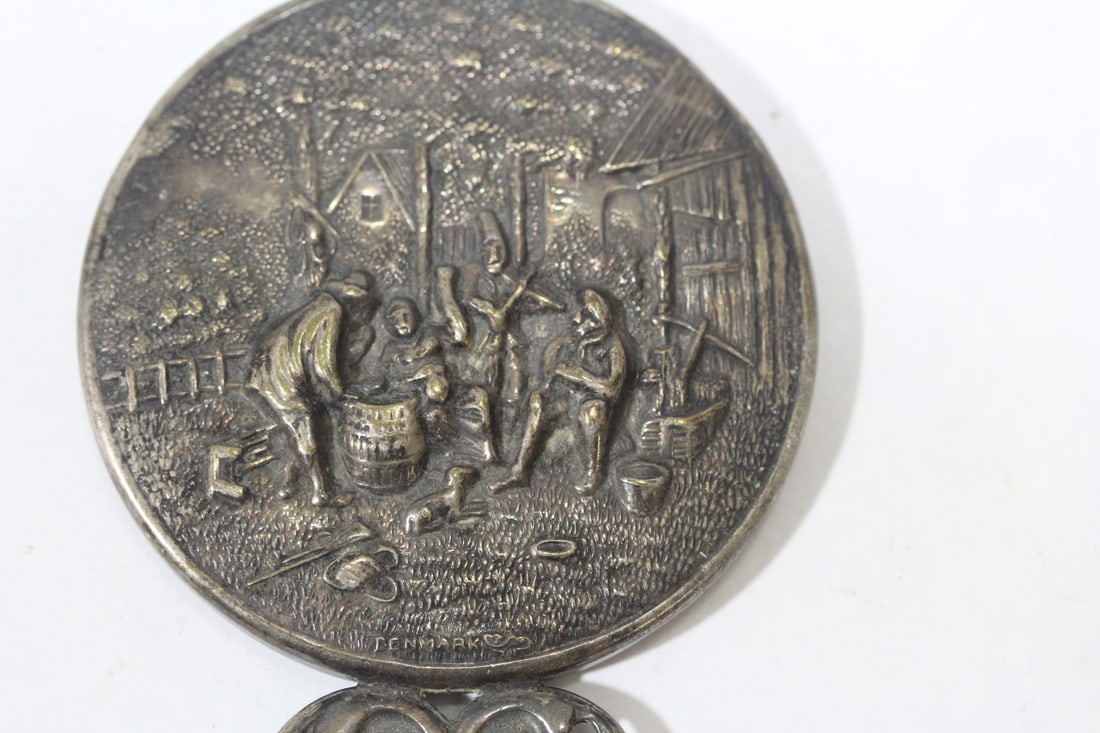 A Dutch Silverplated Repousse Mirror - 2