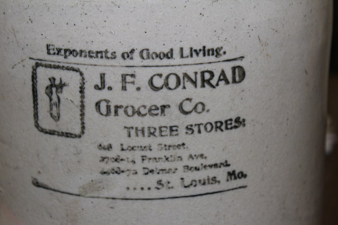 A J.F. Conrad Stone Crock - 2