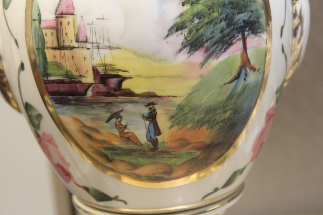 Hand Painted Urn - 2
