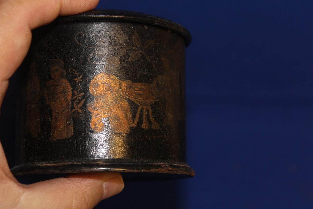 Antique Chinese Export Lacquer Box - 3