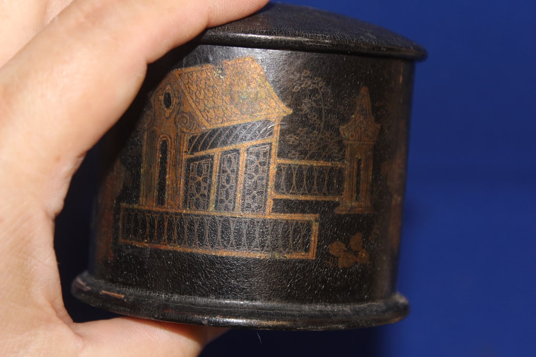 Antique Chinese Export Lacquer Box - 5