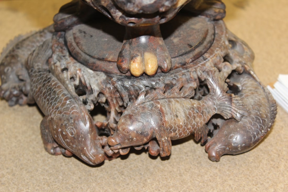 Large Soap Stone Urn - 7