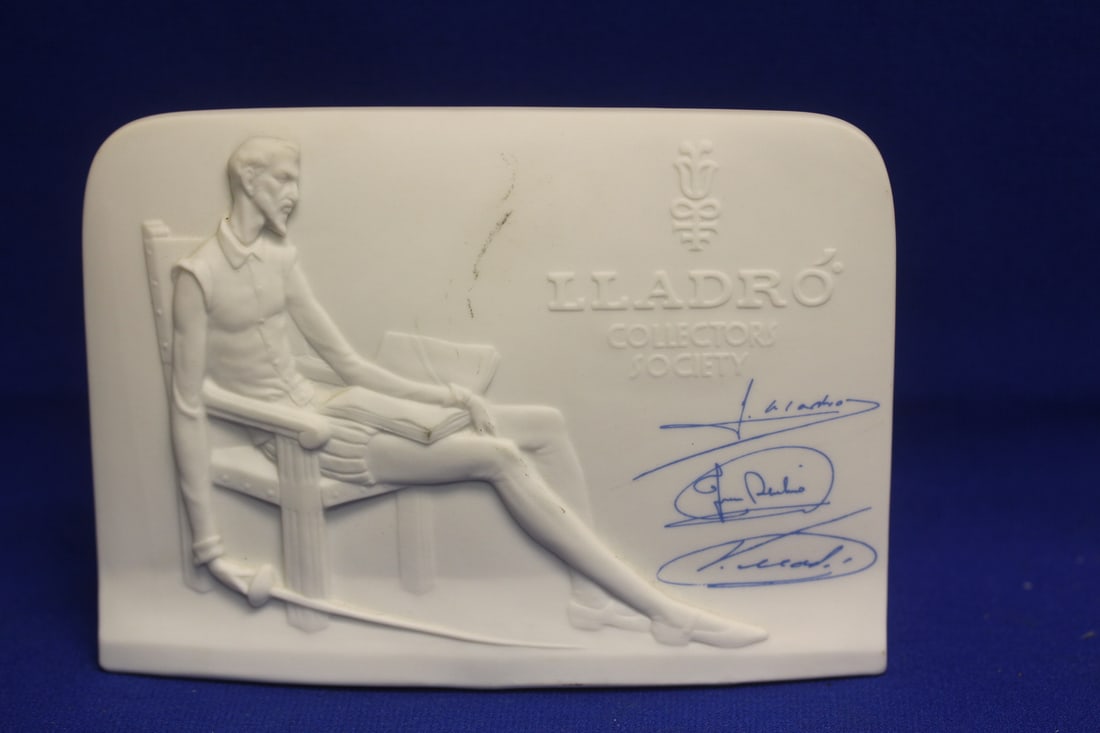 Signed Lladro Don Quixote Plaque - 3