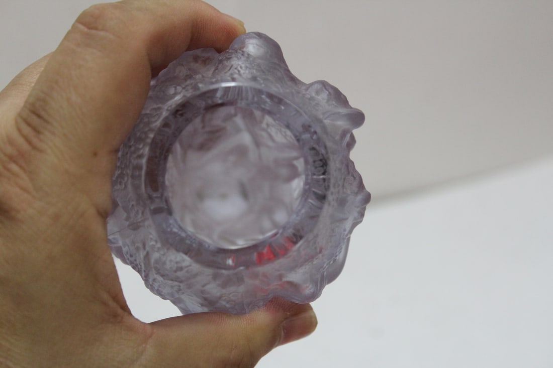 A Signed Amethyst Nude Vase - 5