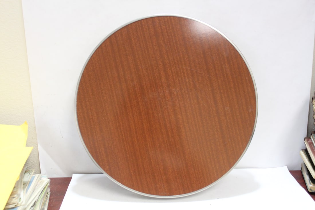 a silverplated and Lacquer Serving Tray - 4