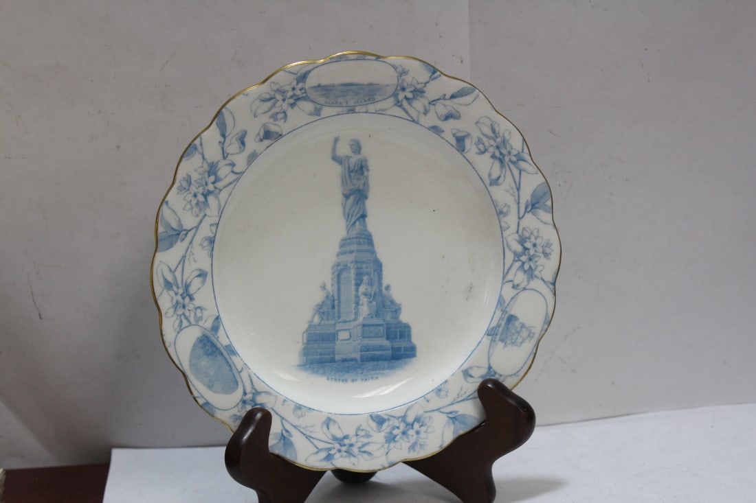 A Statue of Faith Plate: England - 7 3/4" in diameter