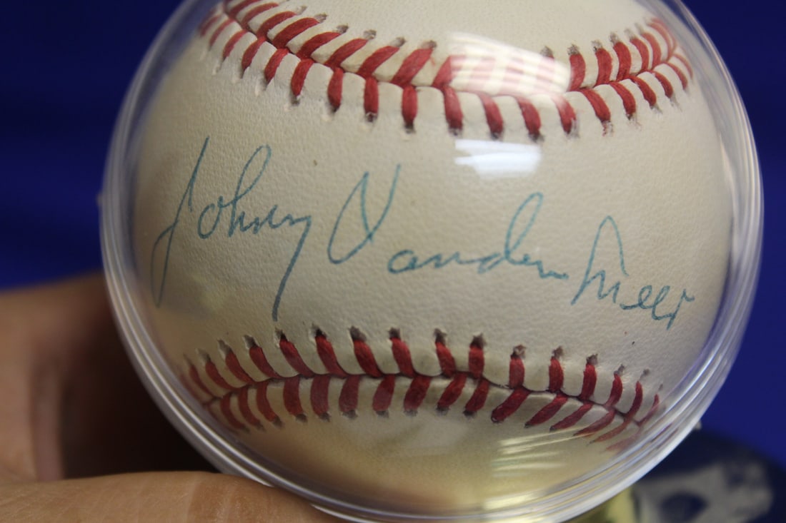 A Signed Johnny VanderMeer Baseball - 2