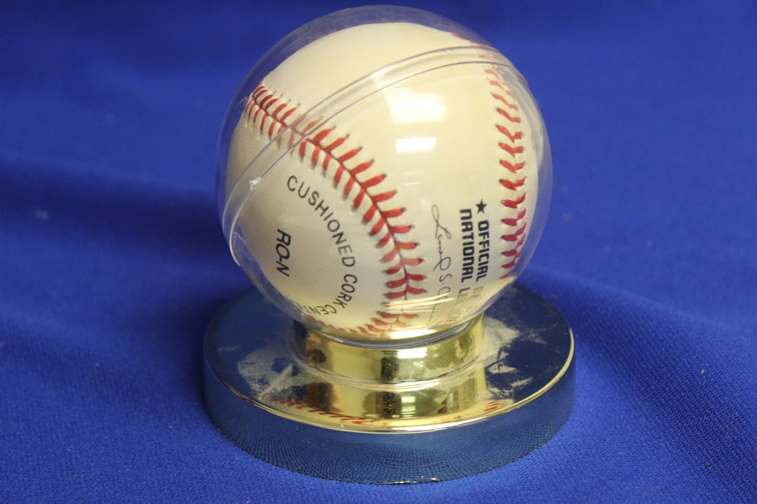 A Signed Johnny VanderMeer Baseball - 5
