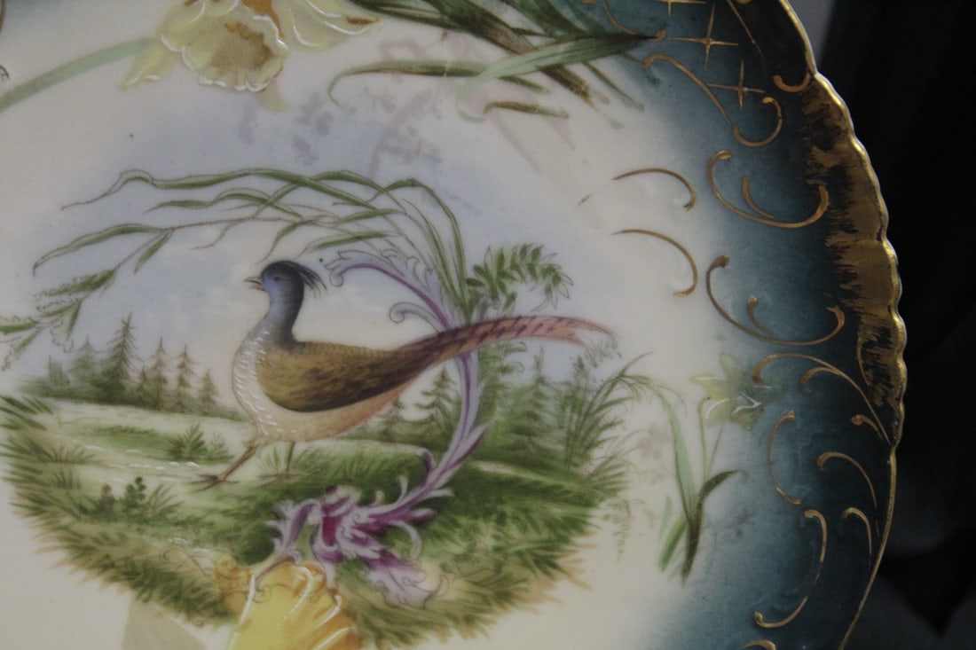 A Ceramic Austrian Pheasant Plate - 3
